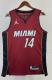 NBA Men Season 2023 Miami Heat Red #14 HERRO Jersey High Quality Name and Number Print