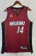 NBA Men Season 2023 Miami Heat Red #14 HERRO Jersey High Quality Name and Number Print