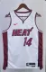 NBA Men Season 2023 Miami Heat White #14 HERRO Jersey High Quality Name and Number Print
