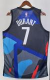 NBA Men 23-24 Brooklyn Nets City Edition #7 DURANT Swingman Jersey High Quality Name and Number Print