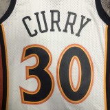 NBA Men Mitchell & Ness Youth 09-10 Golden State Warriors White #30 CURRY Swingman Jersey