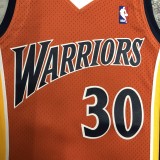 NBA Men Mitchell & Ness Youth 09-10 Golden State Warriors Orange #30 CURRY Swingman Jersey