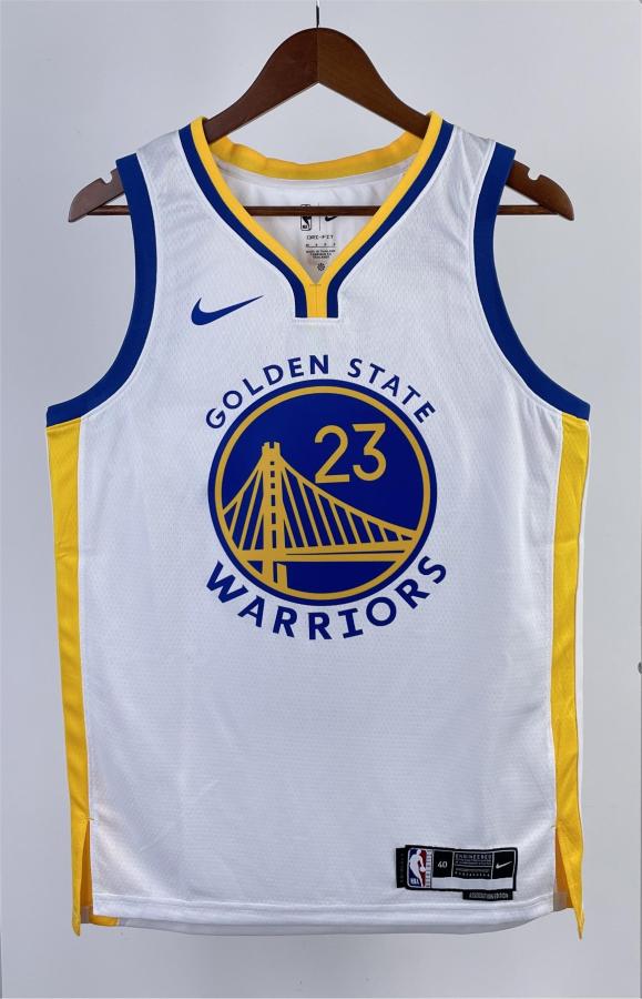 NBA Men 2023 Golden State Warriors White #23 GREEN Swingman Jersey