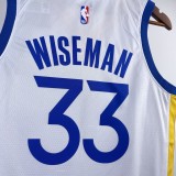 NBA Men 2023 Golden State Warriors White #33 WISEMAN Swingman Jersey