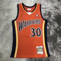 NBA Men Mitchell & Ness Youth 09-10 Golden State Warriors Orange #30 CURRY Swingman Jersey
