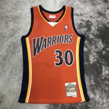 NBA Men Mitchell & Ness Youth 09-10 Golden State Warriors Orange #30 CURRY Swingman Jersey