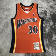 NBA Men Mitchell & Ness Youth 09-10 Golden State Warriors Orange #30 CURRY Swingman Jersey