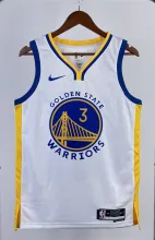 NBA Men 2023 Golden State Warriors White #3 POOLE Swingman Jersey