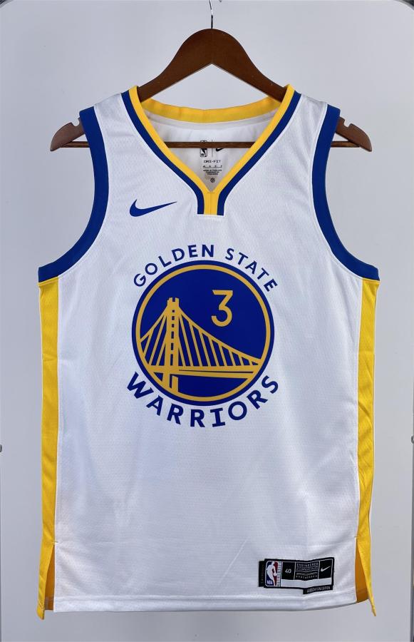 NBA Men 2023 Golden State Warriors White #3 POOLE Swingman Jersey