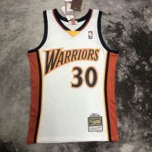 NBA Men Mitchell & Ness Youth 09-10 Golden State Warriors White #30 CURRY Swingman Jersey