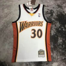 NBA Men Mitchell & Ness Youth 09-10 Golden State Warriors White #30 CURRY Swingman Jersey