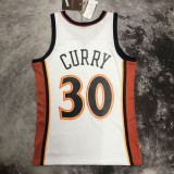 NBA Men Mitchell & Ness Youth 09-10 Golden State Warriors White #30 CURRY Swingman Jersey
