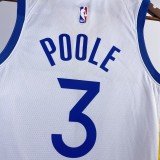 NBA Men 2023 Golden State Warriors White #3 POOLE Swingman Jersey