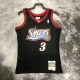 NBA Men 97-98 Philadelphia 76ers Black #3 IVERSON Classics Swingman Jersey