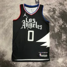 NBA Men 2023 Los Angeles Clippers Black with Jordan Logo #0 WESTBROOK Jersey High Quality Name and Number Print
