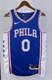 NBA Men 2023 Philadelphia 76ers Blue #0 MAXEY Swingman Jersey
