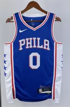 NBA Men 2023 Philadelphia 76ers Blue #0 MAXEY Swingman Jersey