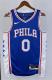NBA Men 2023 Philadelphia 76ers Blue #0 MAXEY Swingman Jersey