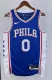 NBA Men 2023 Philadelphia 76ers Blue #0 MAXEY Swingman Jersey