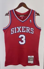 NBA Men 96-97 Youth Philadelphia 76ers Red #3 IVERSON Classics Swingman Jersey