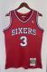 NBA Men 96-97 Youth Philadelphia 76ers Red #3 IVERSON Classics Swingman Jersey