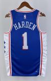 NBA Men 2023 Philadelphia 76ers Blue #1 HARDEN Swingman Jersey