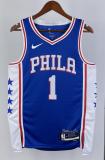 NBA Men 2023 Philadelphia 76ers Blue #1 HARDEN Swingman Jersey