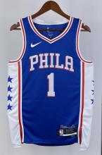 NBA Men 2023 Philadelphia 76ers Blue #1 HARDEN Swingman Jersey