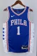 NBA Men 2023 Philadelphia 76ers Blue #1 HARDEN Swingman Jersey