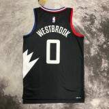 NBA Men 2023 Los Angeles Clippers Black with Jordan Logo #0 WESTBROOK Jersey High Quality Name and Number Print