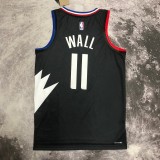 NBA Men 2023 Los Angeles Clippers Black with Jordan Logo #11 WALL Jersey High Quality Name and Number Print