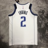 NBA Men 2023 Dallas Mavericks White #2 IRVING Jersey High Quality Name and Number Print