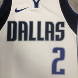 NBA Men 2023 Dallas Mavericks White #2 IRVING Jersey High Quality Name and Number Print