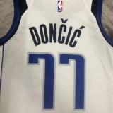 NBA Men 2023 Dallas Mavericks White #77 DONCIC Jersey High Quality Name and Number Print