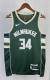 NBA Men 2023 Milwaukee Bucks Green #34 ANTETOKOUNMPO Jersey High Quality Name and Number Print