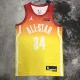 NBA Men All Stars 2023 Milwaukee Bucks Yellow #34 ANTETOKOUNMPO Jersey High Quality Name and Number Print