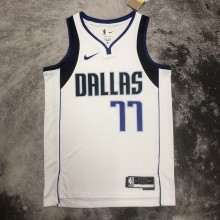 NBA Men 2023 Dallas Mavericks White #77 DONCIC Jersey High Quality Name and Number Print