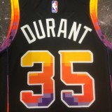 NBA Men Season 2023 Phoenix Suns Black with Jordan Logo #35 DURANT Jersey High Quality Name and Number Print
