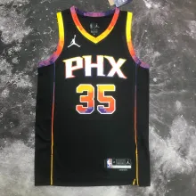 NBA Men Season 2023 Phoenix Suns Black with Jordan Logo #35 DURANT Jersey High Quality Name and Number Print
