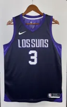 NBA Men 2018 Phoenix Suns Purple #3 PAUL Jersey High Quality Name and Number Print