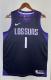 NBA Men 2018 Phoenix Suns Purple #1 BOOKER Jersey High Quality Name and Number Print