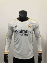 23/24 Real Madrid Home Long Sleeve Jersey Player Version 1:1 Quality