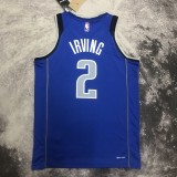 NBA Men 2023 Dallas Mavericks Blue #2 IRVING Jersey High Quality Name and Number Print