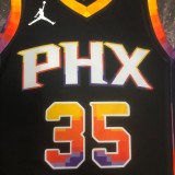NBA Men Season 2023 Phoenix Suns Black with Jordan Logo #35 DURANT Jersey High Quality Name and Number Print