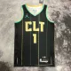 NBA Men 2023 Charlotte Hornets Black #1 BALL Jersey High Quality Name and Number Print