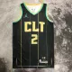NBA Men 2023 Charlotte Hornets Black #2 BALL Jersey High Quality Name and Number Print