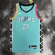 NBA Men 2023 San Antonio Spurs Blue #21 DUNCAN Jersey High Quality Name and Number Print