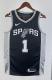 NBA Men San Antonio Spurs Black #1 WEMBANYAMA Jersey High Quality Name and Number Print