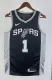 NBA Men San Antonio Spurs Black #1 WEMBANYAMA Jersey High Quality Name and Number Print