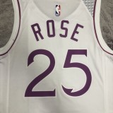 NBA Men Minnesota Timberwolves White #25 ROSE Jersey High Quality Name and Number Print